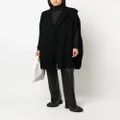 Rick Owens hooded knitted cardi-coat - Black