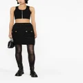 Balmain fitted tweed mini skirt - Black