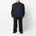 Jil Sander long-sleeve wool shirt - Blue