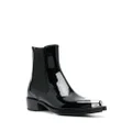 Alexander McQueen patent ankle boots - Black
