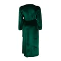 Gilda & Pearl long-length belted robe - Green