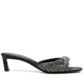 Sergio Rossi crystal-embellished sandals - Black