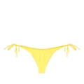 Moschino logo-patch bikini bottoms - Yellow
