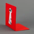 Fornasetti keyhole bookends - Red