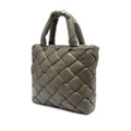 Officine Creative quilted leather tote bag - Green