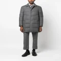 Thom Browne 4-Bar padded coat - Grey