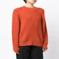 JOSEPH crew-neck knitted sweater - Orange