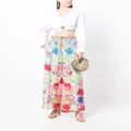 Camilla floral-print straight-leg trousers - Multicolour