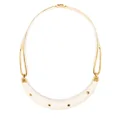 Aurelie Bidermann studded Caftan Moon necklace - Gold