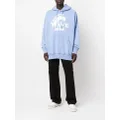 Dsquared2 graphic-print long-sleeve hoodie - Blue