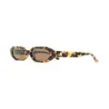 Linda Farrow x Attico Irene sunglasses - Brown