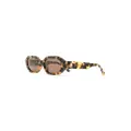 Linda Farrow x Attico Irene sunglasses - Brown