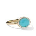 IPPOLITA 18kt yellow gold small Lollipop turquoise and diamond ring