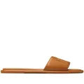 Tory Burch Double T flat sandals - Brown