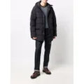 ASPESI hooded zip-up padded coat - Blue