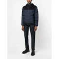Corneliani hooded padded-design jacket - Blue