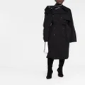 Balenciaga off-shoulder trench coat - Black