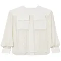 Proenza Schouler sheer pleated blouse - White