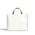 Marni Soft colour-block tote bag - White