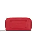 Dolce & Gabbana logo-embossed leather zip-around wallet - Red