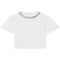 Dolce & Gabbana Kids logo-print cotton T-shirt - White