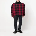 Barbour check-pattern button-up jacket - Black