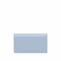 Prada logo-lettering compact wallet - Blue