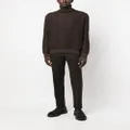 Zegna roll-neck knitted sweater - Brown