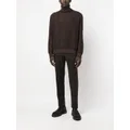 Zegna roll-neck knitted sweater - Brown