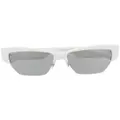 Dolce & Gabbana Eyewear square-frame logo-plaque sunglasses - White