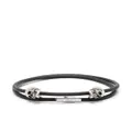 Alexander McQueen double-layered cord bracelet - Black