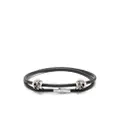 Alexander McQueen double-layered cord bracelet - Black