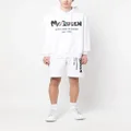 Alexander McQueen Graffiti-print cotton hoodie - White