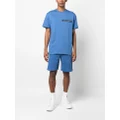 Alexander McQueen short-sleeved logo-patch T-shirt - Blue