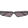 Balenciaga Eyewear geometric frame sunglasses - Black