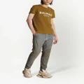 Balmain logo-print organic-cotton T-shirt - Brown