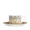 Missoni Home Zig Zag coffee cup set of 6 - Brown