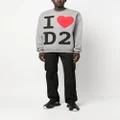 Dsquared2 logo-print sweatshirt - Grey