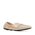 Tory Burch crystal embellished loafers - Neutrals