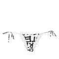Stella McCartney logo-print bikini bottoms - White