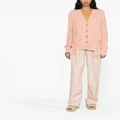 Stella McCartney asymmetric V-neck cashmere cardigan - Pink