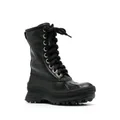 Jil Sander lace-up combat boots - Black