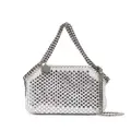Stella McCartney Falabella crystal-embellished mini tote bag - Silver