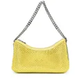 Stella McCartney Falabella crystal-embellished shoulder bag - Yellow