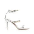 Sophia Webster Rosalind 85mm crystal-embellished sandals - Silver