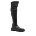 Furla Attitude 35mm leather thigh-high boots - Black