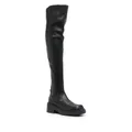 Furla Attitude 35mm leather thigh-high boots - Black