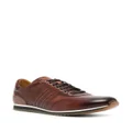 Magnanni leather lace-up sneakers - Brown