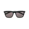 Montblanc square frame tinted lens sunglasses - Black