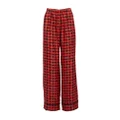La DoubleJ cherry-print silk pyjama set - Red